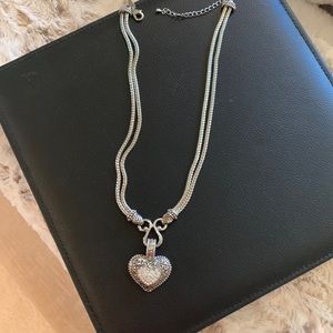 Lia Sophia Retired Love Dust Crystal
Heart Necklace